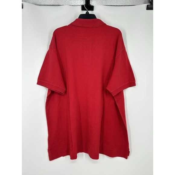 Polo Ralph Lauren Short Sleeve Polo Shirt Basic Solid Red Size 2XL Big 2XB - Picture 2 of 6